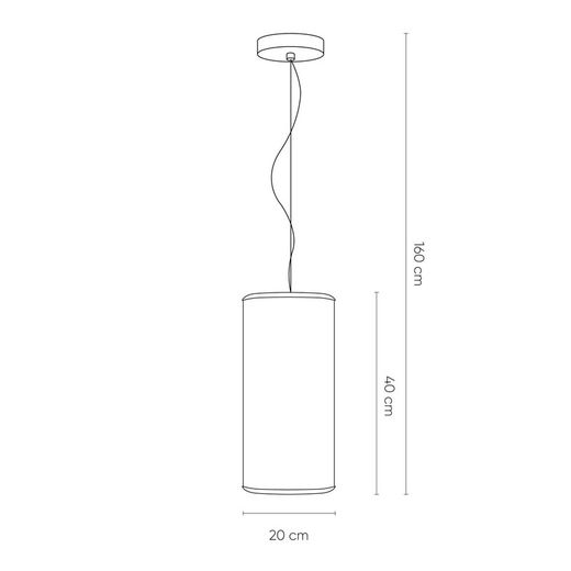 GEMINIC - Suspension en verre de champagne, Ø 20 x H 160 cm
