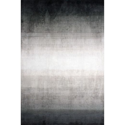 GREENPOINT-Gray gradient viscose rug, 240x170 cm