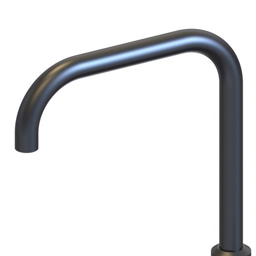 Kökskran i mässing i svart och rött, 7 x 24 x 35 cm | Delta