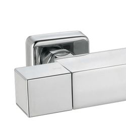 Brass shower faucet in silver, 26.3 x 7.1 x 7.1 cm | Chillout