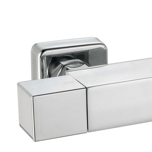 Brass shower faucet in silver, 26.3 x 7.1 x 7.1 cm | Chillout