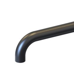 Rubinetto per lavabo alto in ottone nero e rosso, 6,7 x 23 x 37 cm | Delta rilassante