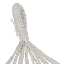 Αιώρα με Μπεζ βαμβακερά κρόσσια, 280x100x130cm