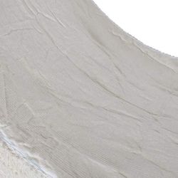 Hängmatta med beige bomullsfransar, 300x90x130cm