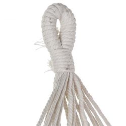 Hamac à franges en coton orange, 255x80x28cm