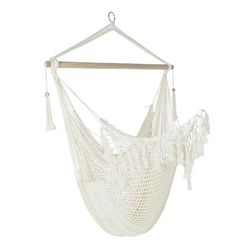 Beige bomullshängmatta, 100x50x130cm