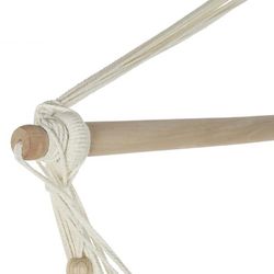 Beige bomullshängmatta, 100x50x130cm