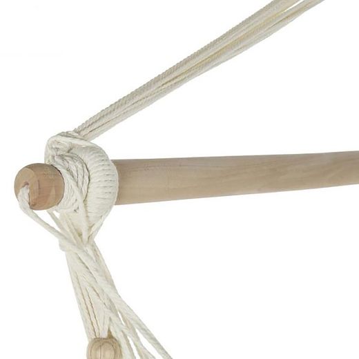 Beige bomullshängmatta, 100x50x130cm