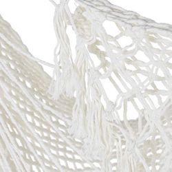 Beige bomullshängmatta, 100x50x130cm