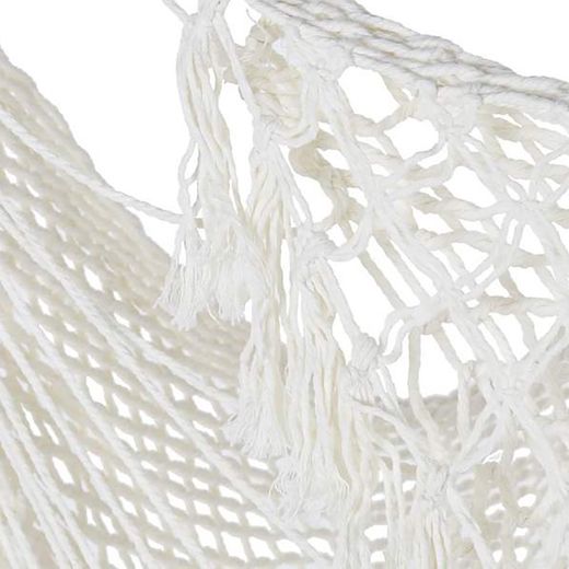 Beige bomullshängmatta, 100x50x130cm