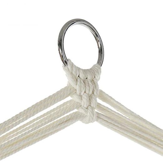 Beige bomullshängmatta, 100x50x130cm