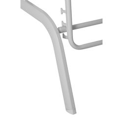 Hängmatta i aluminium och textil i vitt, 201 x 60 x 34-101 cm | Galt