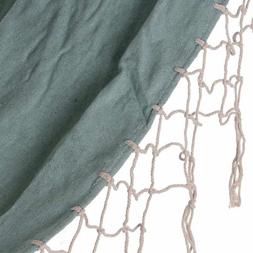 Hammock with Turquoise Cotton Fringes, 274x80x28cm