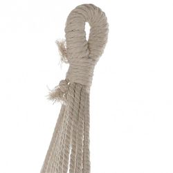 Hammock with Turquoise Cotton Fringes, 274x80x28cm