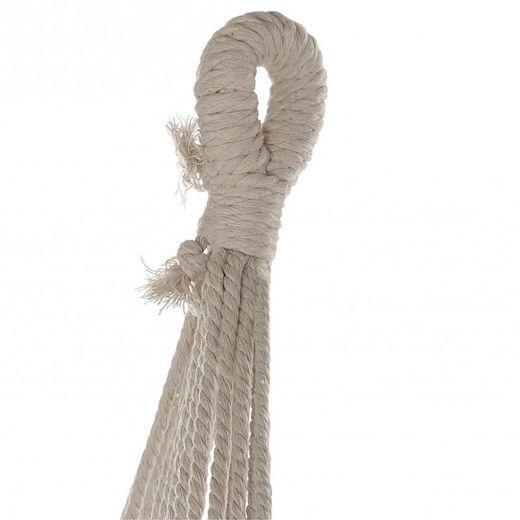 Hammock with Turquoise Cotton Fringes, 274x80x28cm