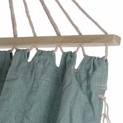 Hammock with Turquoise Cotton Fringes, 274x80x28cm