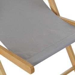 Fällbar hängmatta med Grey Wood Nackstöd, 57,5x113x77cm