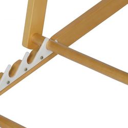 Fällbar hängmatta med Grey Wood Nackstöd, 57,5x113x77cm