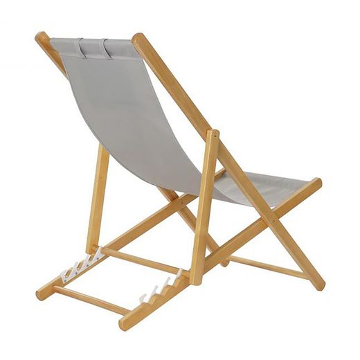 Fällbar hängmatta med Grey Wood Nackstöd, 57,5x113x77cm