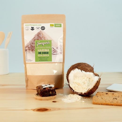 Farine de coco ECO sans gluten, 400 gr