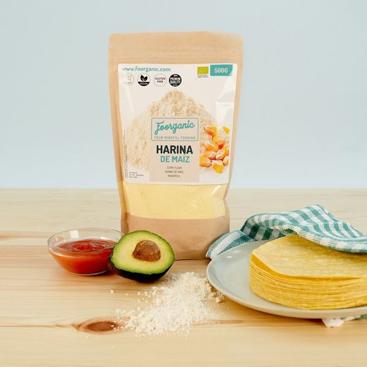 Farine de maïs ECO sans gluten, 500 gr