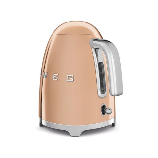 Rose Gold Stainless Steel Kettle, 22.6 x 17.1 x 24.8 cm | 50's Style