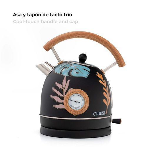 Czajnik elektryczny z motywem liścia, 25 x 21 x 27,5 cm | Nara