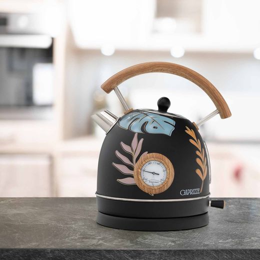 Czajnik elektryczny z motywem liścia, 25 x 21 x 27,5 cm | Nara