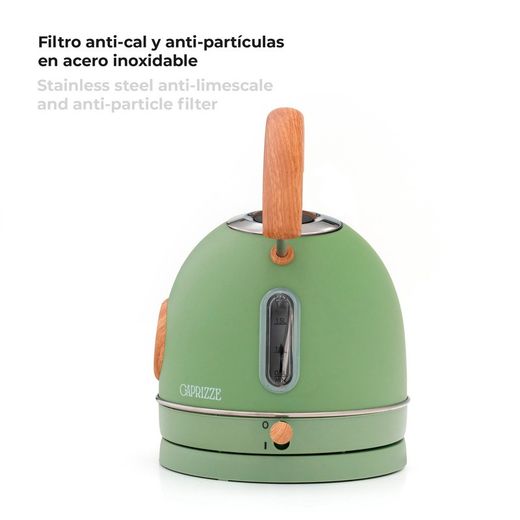 Pack of household appliances, 1 Toaster + 1 green electric kettle