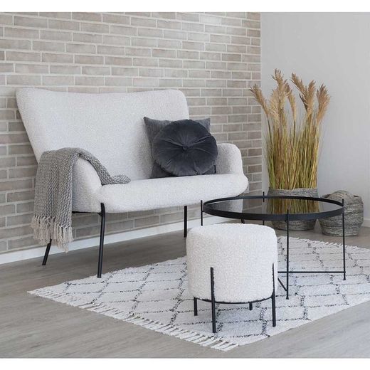 Polyethylene sorghum grass in yellow, 35 x 30 x 110 cm | Sorghum