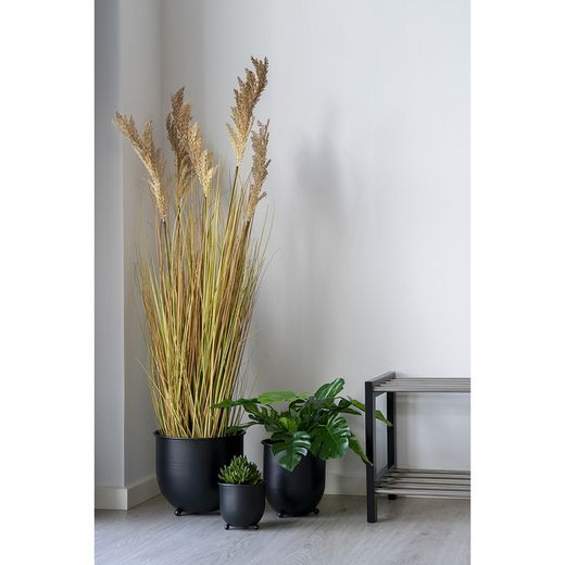 Polyethylene sorghum grass in yellow, 35 x 30 x 110 cm | Sorghum