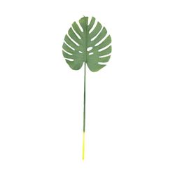 Large Green Monstera Leaf, 38x105 cm