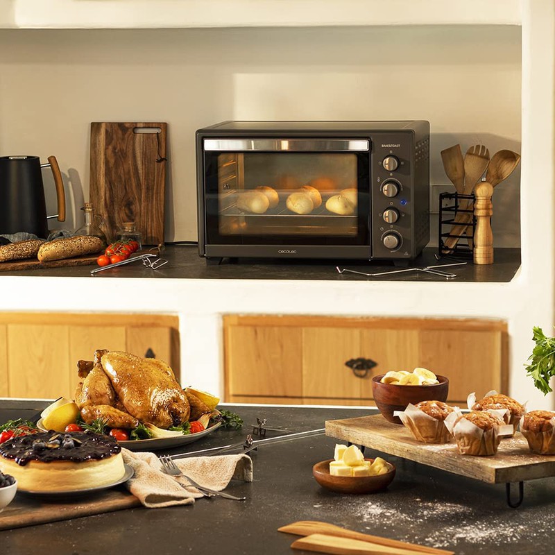 Bake Toast 4500 Black Gyro tabletop oven Cecotec Qechic