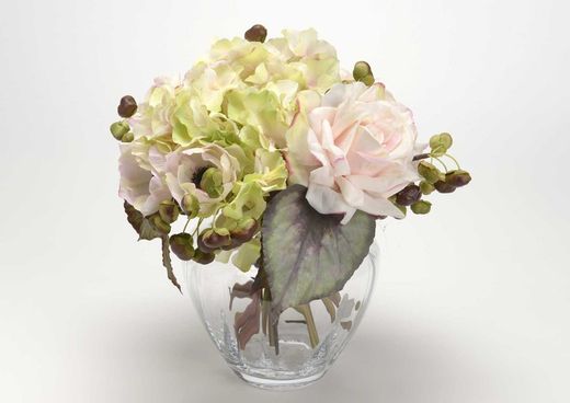 Hydrangea altona polyester rose, 48 cm