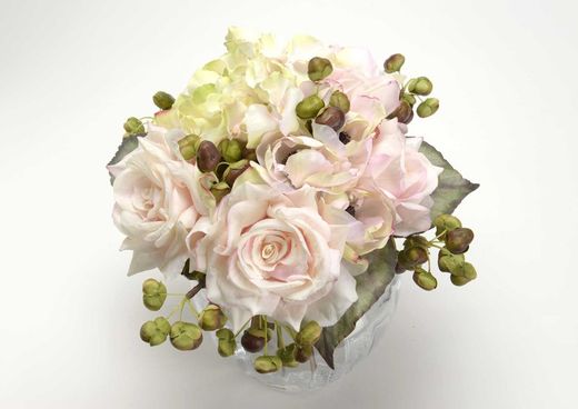 Hydrangea altona polyester rose, 48 cm