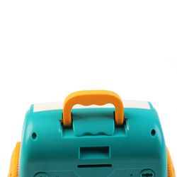 Children's money box in aquamarine polyethylene, 18x10x20 cm | money safe