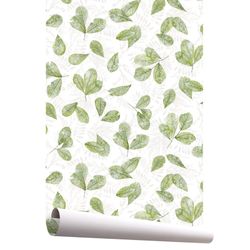 IBAI 1-Green litter wallpaper, 1000x53 cm