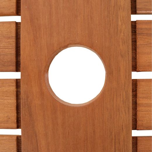 IBIS- Eucalyptus / Aluminum Wood Table 150x90x74 cm