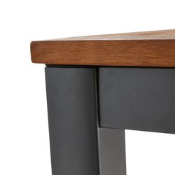 IBIS- Tavolo in legno di eucalipto / alluminio 150x90x74 cm