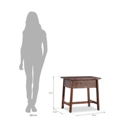 INARI | Wooden bedside table 60 x 40 x 55 cm
