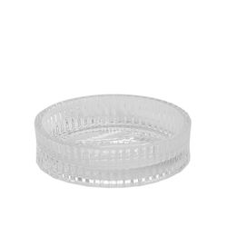 Crystal and Acacia Bathroom Set, 4 Pieces | Poseidon