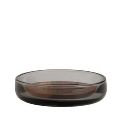 Gray Glass and Acacia Bathroom Set, 3 Pieces | Irazu