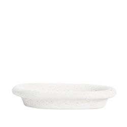 Porte-savon en dolomite blanc, 13,5 x 9 x 2,5 cm | Dolomie
