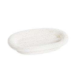 Porte-savon en dolomite blanc, 13,5 x 9 x 2,5 cm | Dolomie