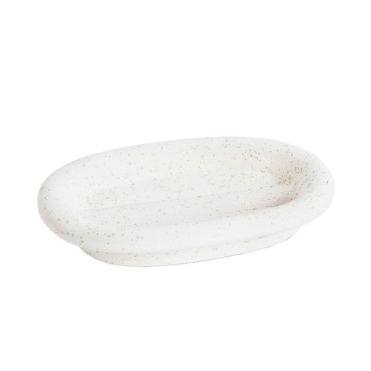 Porte-savon en dolomite blanc, 13,5 x 9 x 2,5 cm | Dolomie