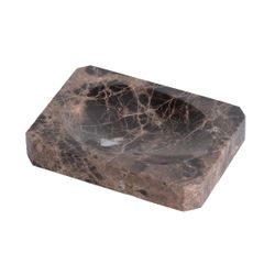 Jabonera de mármol en marrón, 13,5 x 9,5 x 2 cm | Royal