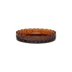 Jabonera de vidrio en marrón, 14 x 9,5 x 3 cm | Vintage