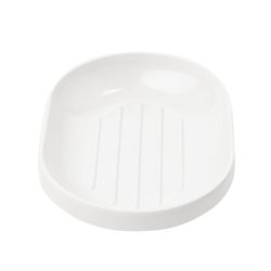 Porte-savon Step blanc, 15x11x3cm
