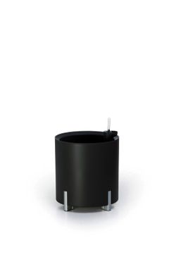 Modulaire hydrant plantenbak rond zwart zilveren poten, Ø40x44 cm