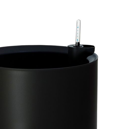 Modulaire hydrant plantenbak rond zwart zilveren poten, Ø40x44 cm